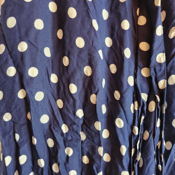Anthropologie Polka Dot Tie Waist Midi Skirt  Size Small - Picture 8 of 9